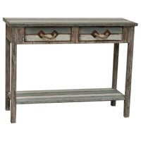 Nantucket 2-Drawer Weathered Wood Console - Beach Style - Console ... for Nantucket 2-Drawer Weathered Wood Console