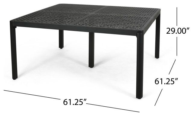 Nelly Outdoor Aluminum And Wicker 8 Seater Dining Set - Tropical ... regarding Nelly Outdoor Aluminum And Wicker 8 Seater Dining Set, Gloss Black, Multibrown, Beige