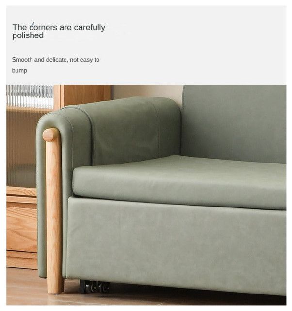 North American Fabric Sleeper Sofa With Storage - Contemporary ... for Making the Most of Small Spaces with a 54-inch Green Sleeper Sofa