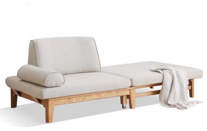 North American Oak Solid Wood Sitting-Bed Foldable Sofa - Transitional ... in Oak Solid Wood Sitting-Bed Foldable Sofa