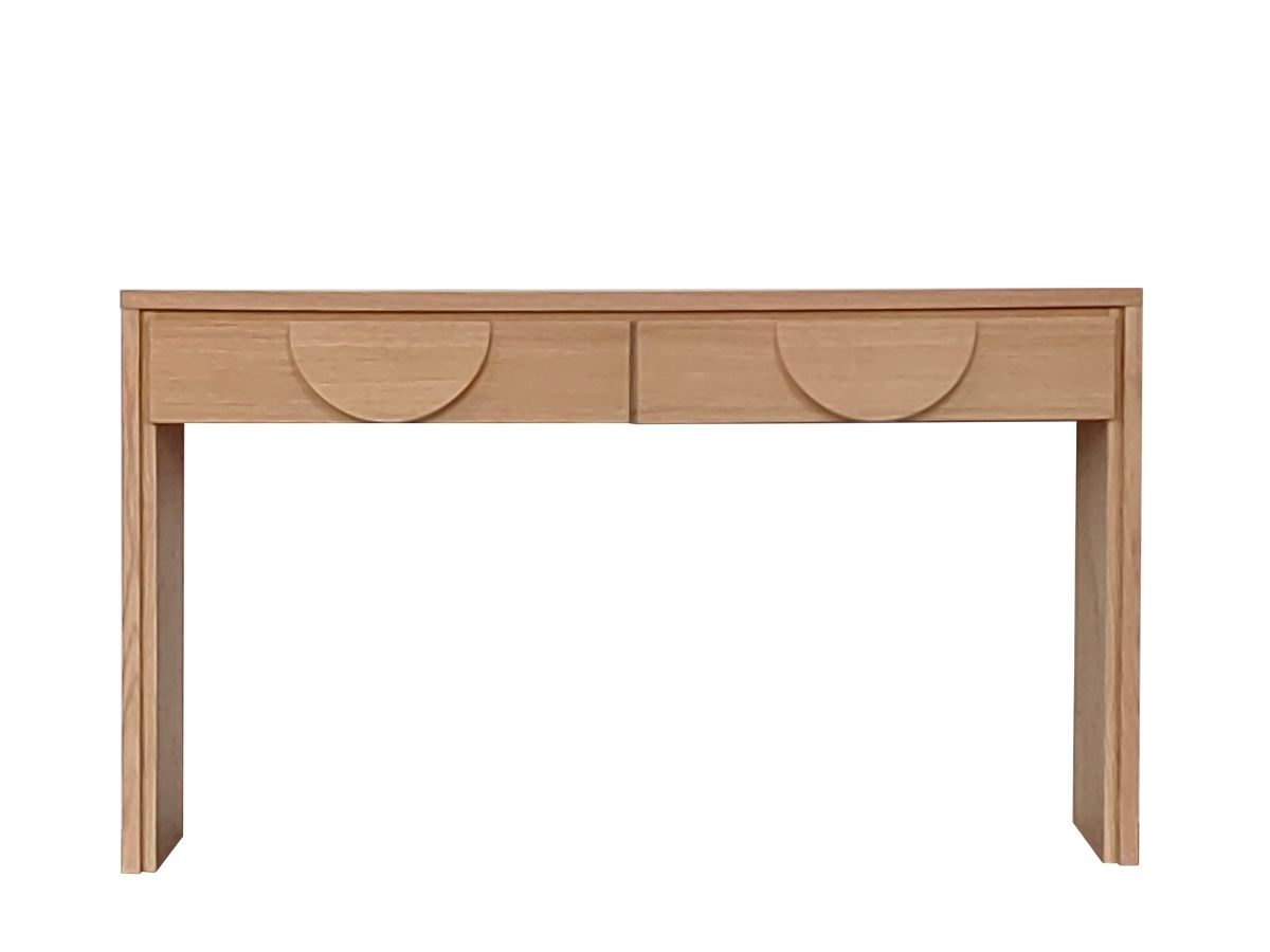 Nova Console Table Oak | Onesto Home pertaining to Noa Console Table In Birch Laminate With Storage.