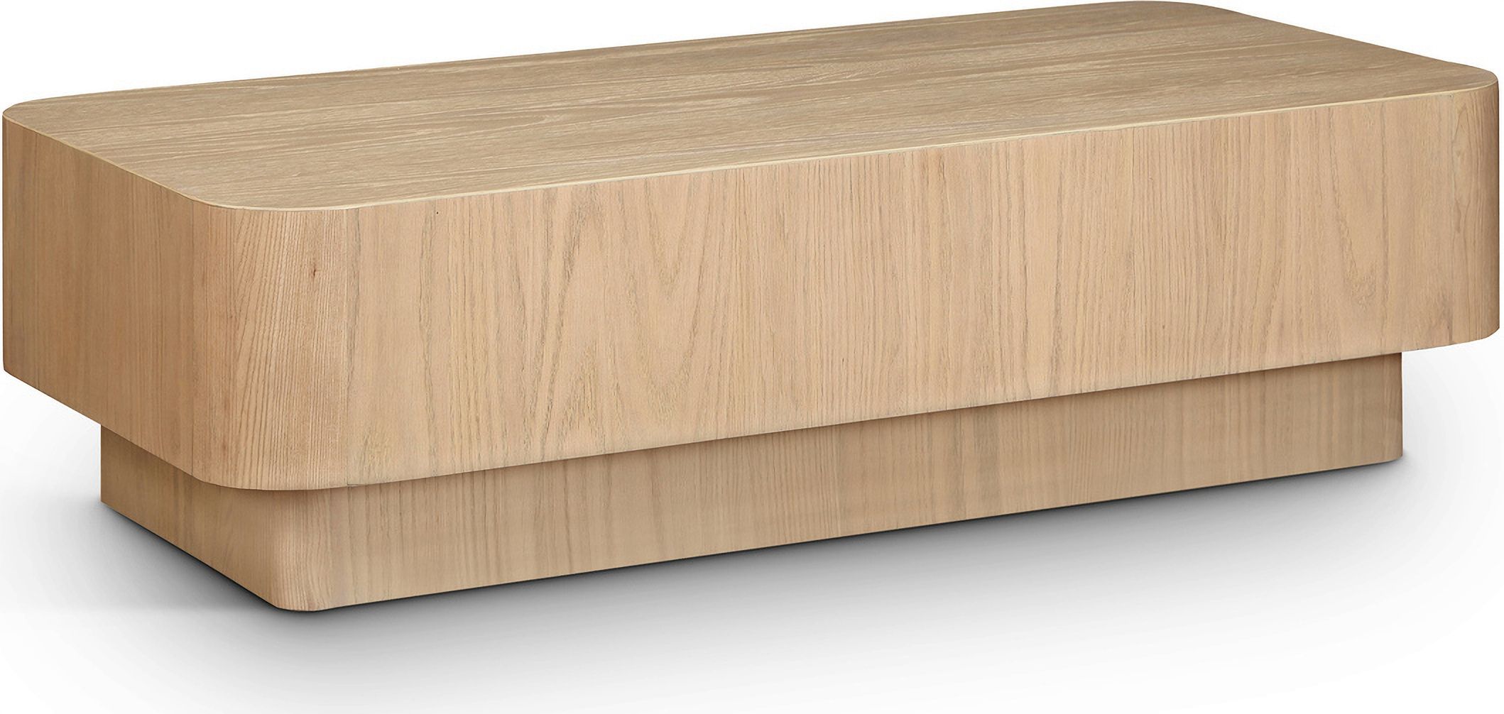 Oakmont Coffee Table In Natural By Meridian | 1Stopbedrooms regarding Understanding the Artisan Craftsmanship Behind Oakmont Veneer Coffee Tables