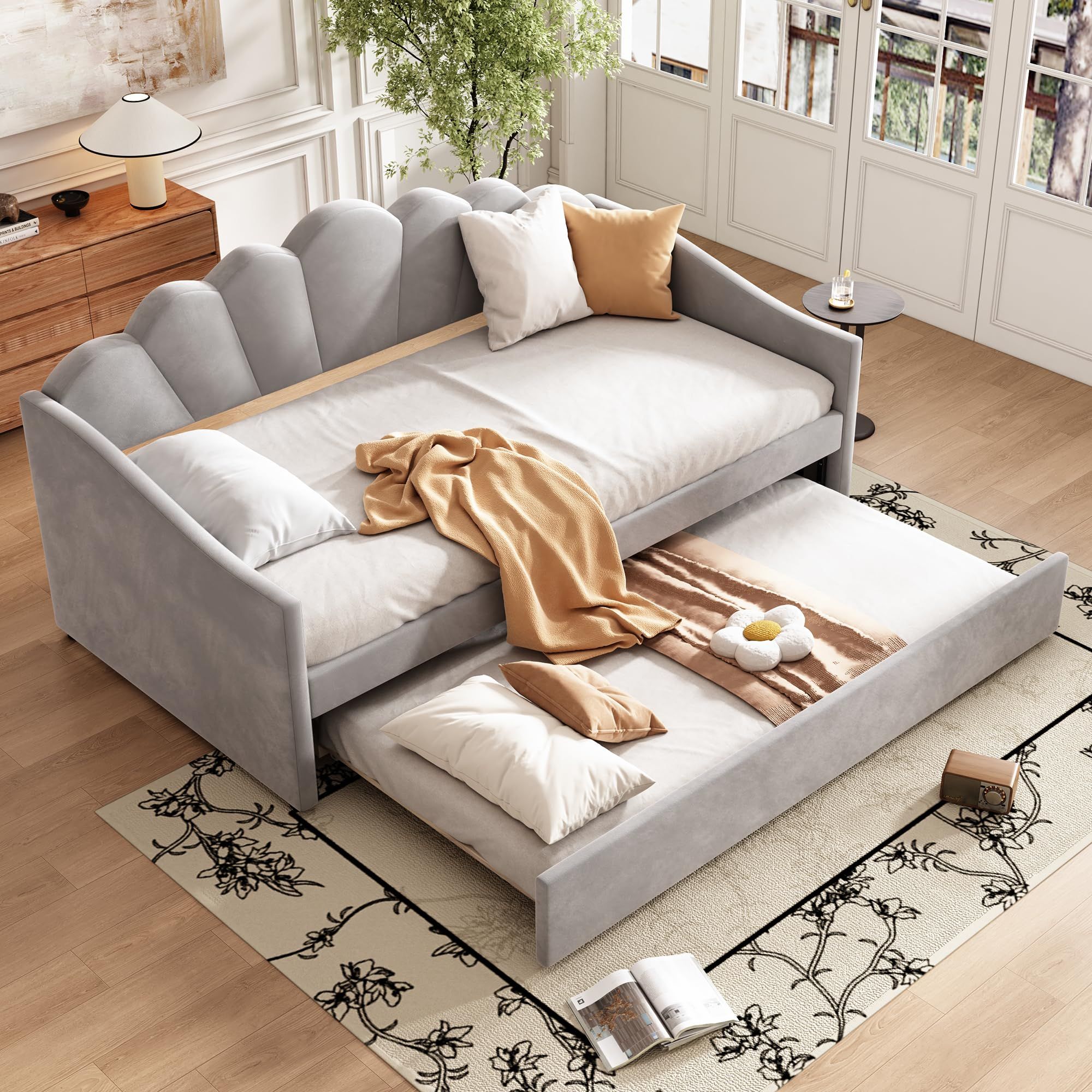 Oyemige Upholstered Daybed Sofa Bed 3Ft Single 90X190 Cm Double ... regarding The Hidden Benefits of Investing in Quality Sofa Bed Furniture