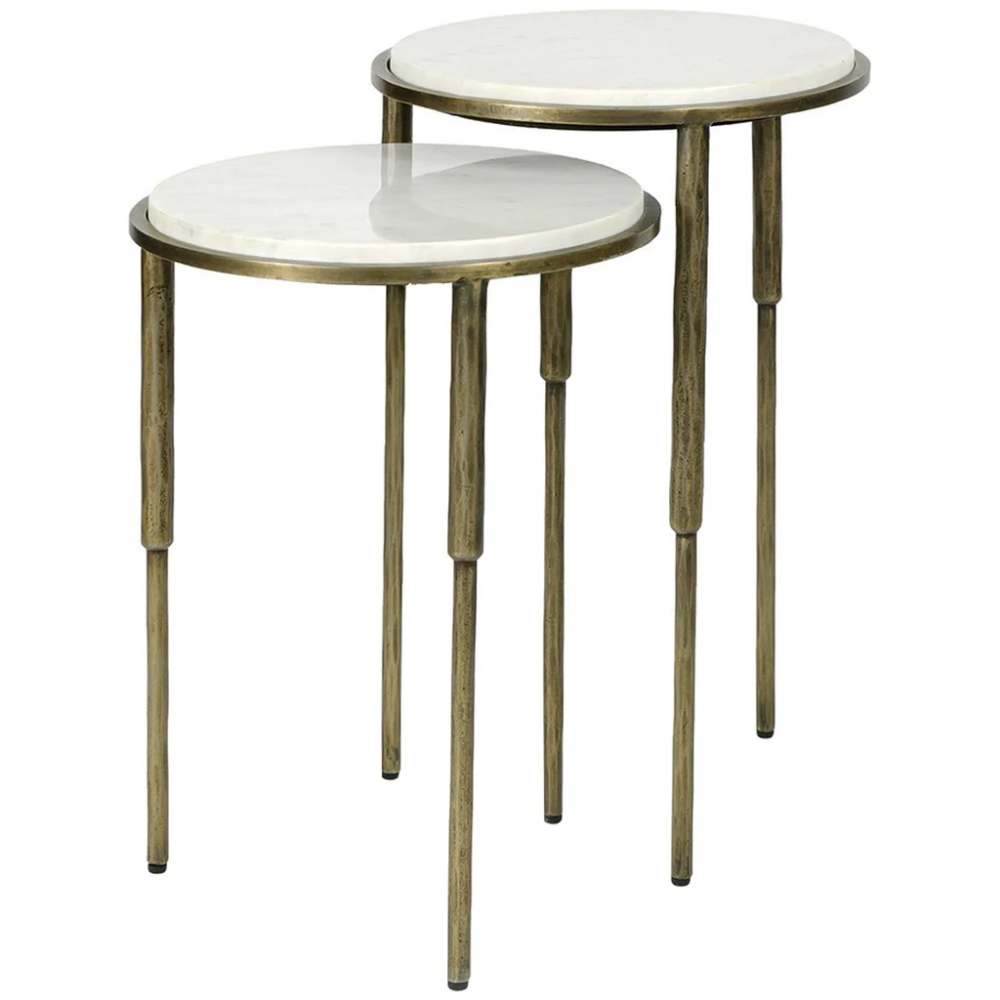 Palecek Wilshire Nesting Tables, 2-Piece Set in Caring for Your Carrera Marble Nesting Tables for Lasting Beauty