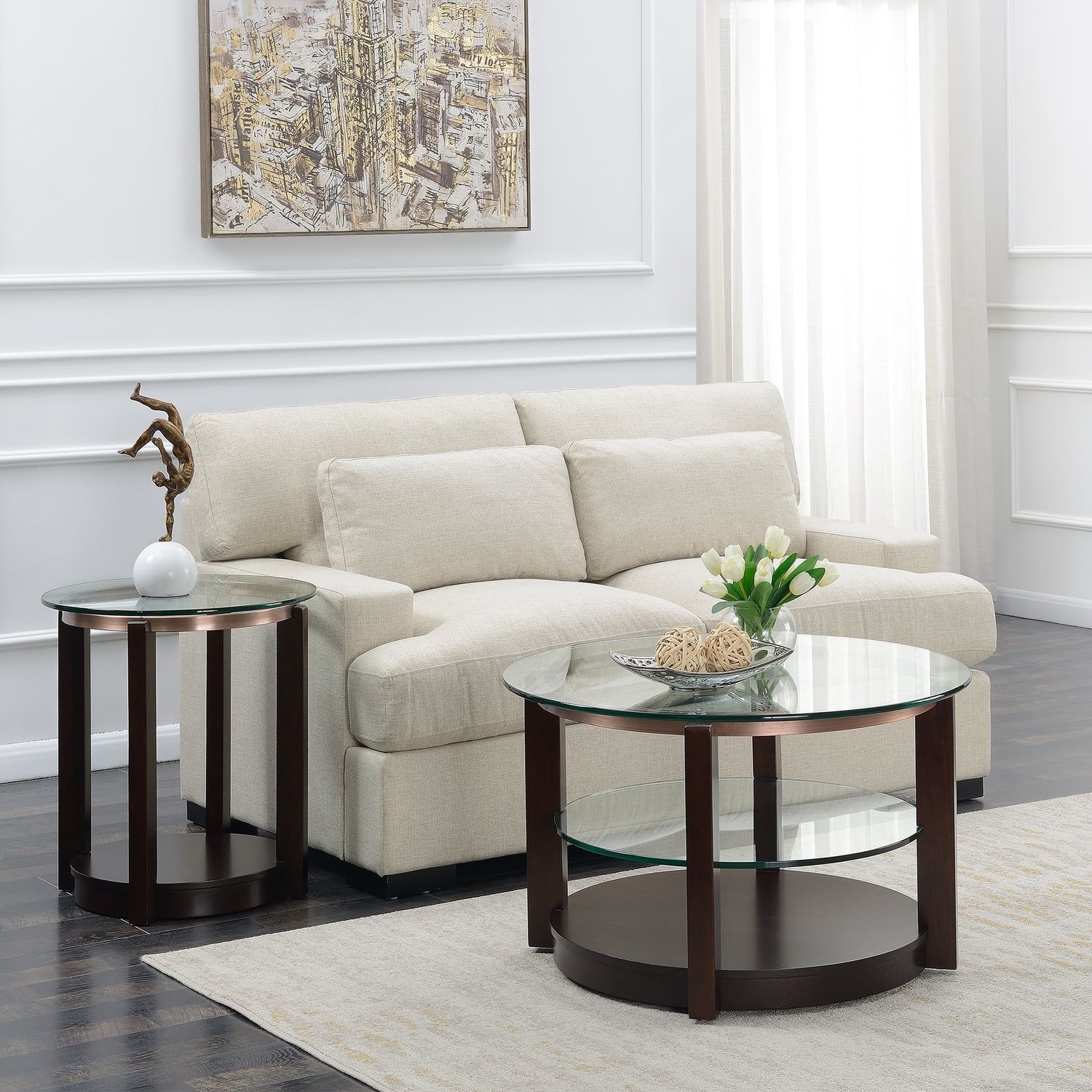 Picket House Benton 2Pc Table Set - Glass Top, Espresso - Walmart.com with More Than Just Furniture Discovering the Charm of the Picket House Furnishings Rio Set