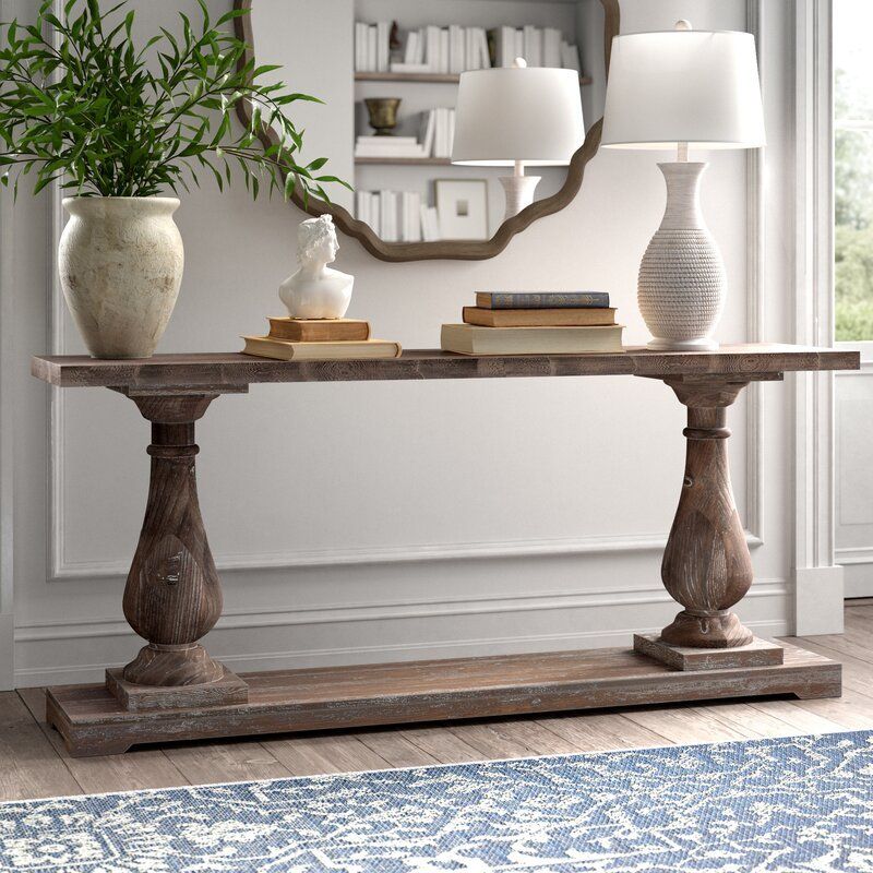Plank Console Table Farmhouse within Maximizing Space with Multi-Shelf Storage Solutions