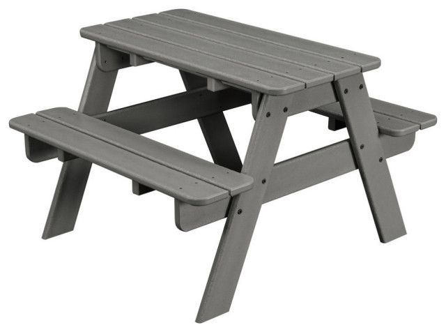 Polywood Kids Picnic Table - Transitional - Outdoor Dining Sets - By ... intended for The Long-Term Value of a Polywood Kids Picnic Table Slate Gray