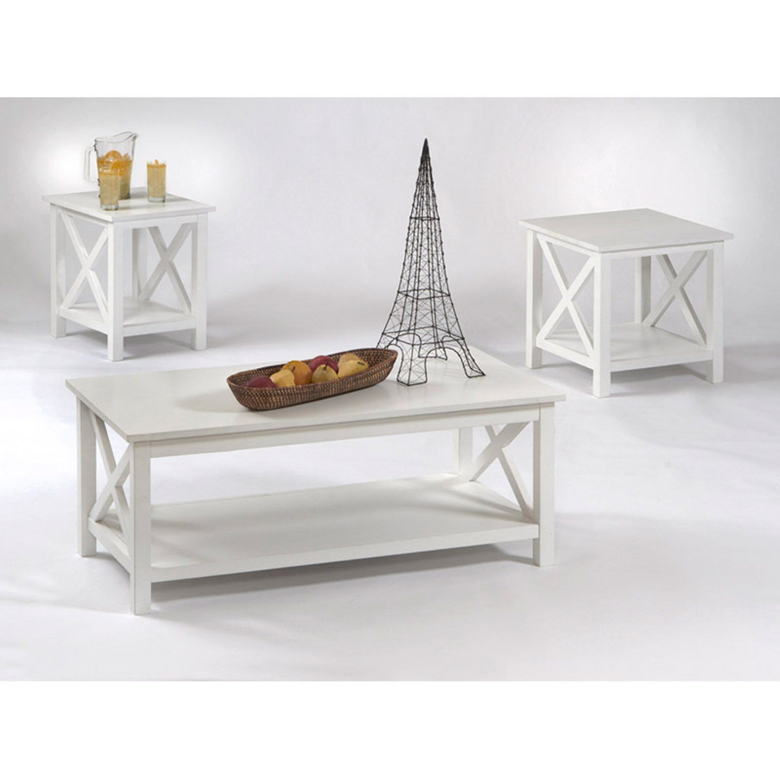 Progressive Furniture Seascape I 3 Piece Wood Coffee Table Set In ... regarding Understanding the Design Philosophy Behind Modern Coffee Table Collections