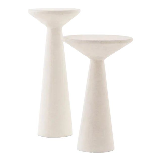 Ravine Concrete Accent Tables - Set Of 2 | Chairish inside Ravine Concrete Accent Tables, Set Of 2