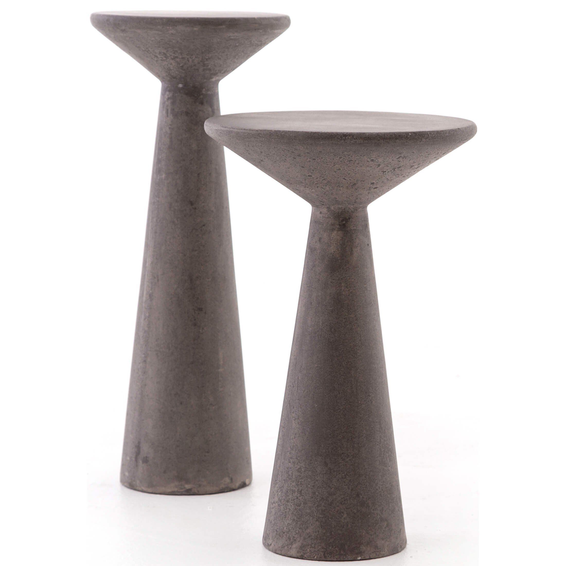Ravine Concrete Accent Tables, Set Of 2 | Outdoor Accent Table, Accent ... intended for Ravine Concrete Accent Tables, Set Of 2