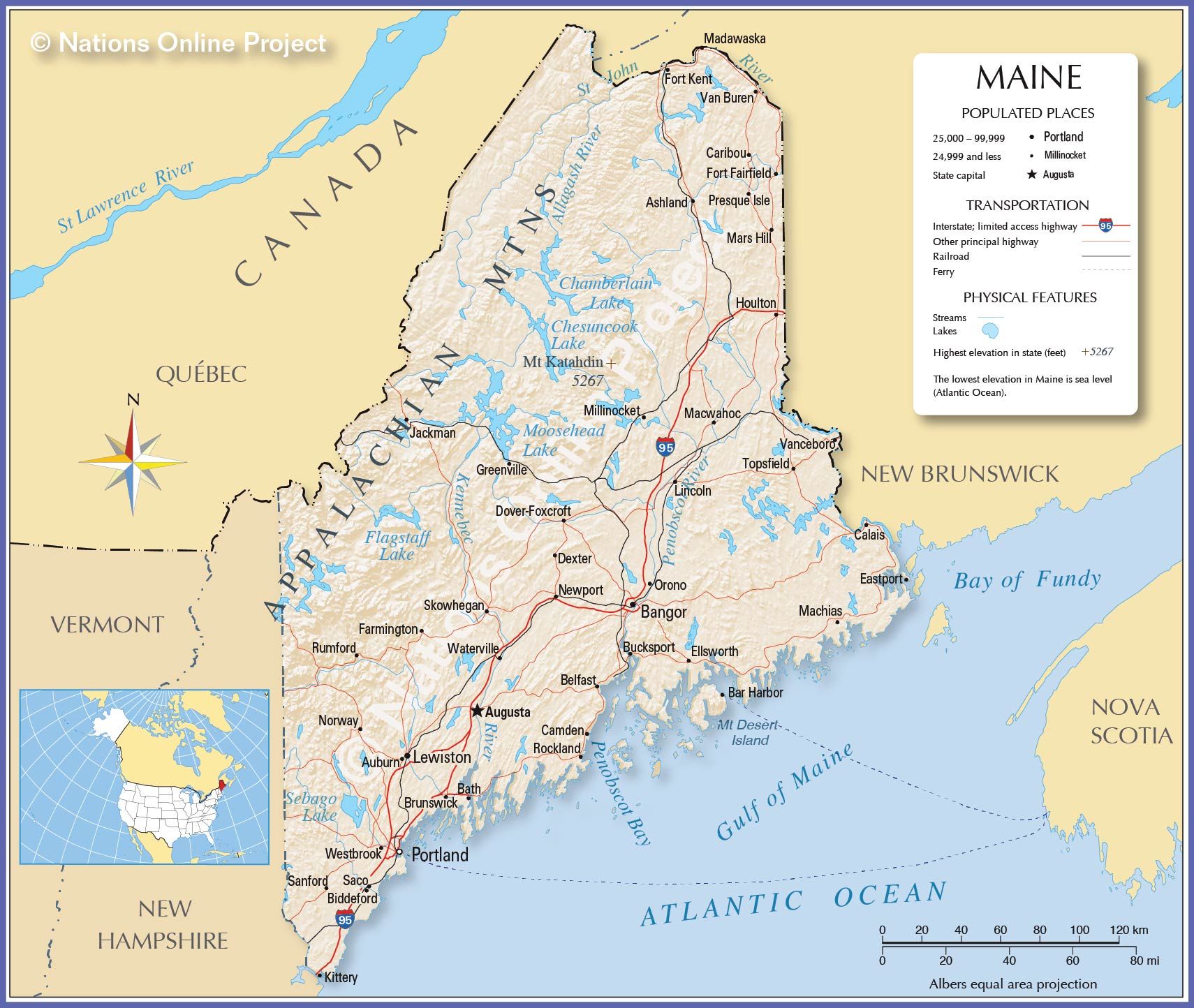 Reference Maps Of Maine, Usa - Nations Online Project with Maine 7-Piece Outdoor Aluminum Dining Set, White Light Gray