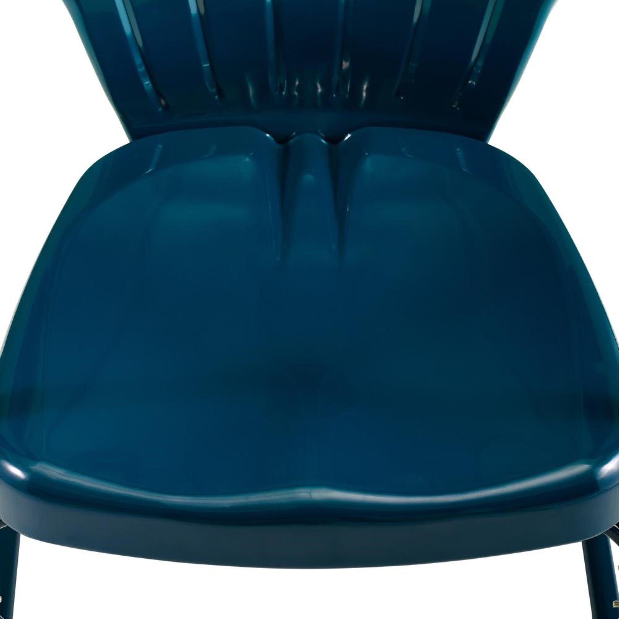 Ridgeland 3Pc Outdoor Metal Bistro Set- Bistro Table & 2 Chairs ... with regard to Understanding the durability and weather resistance of Navy Gloss finishes