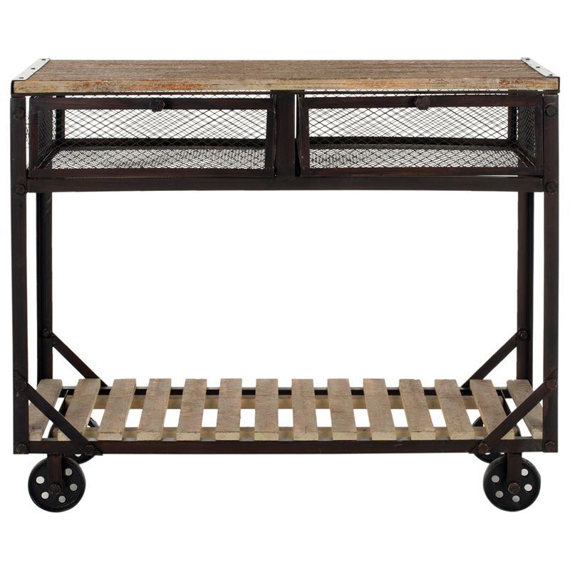 Rolling Cart Console Table At Linda Fujiwara Blog with regard to The Enduring Charm and Practicality of Industrial Rolling Console Tables