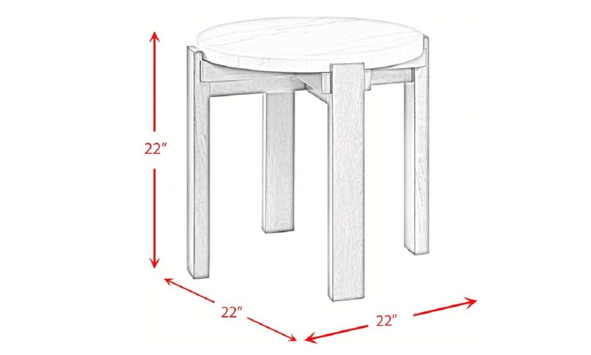 Rosamel Round End Table – Keltic Furniture throughout Design considerations for coffee tables and end tables in modern living spaces