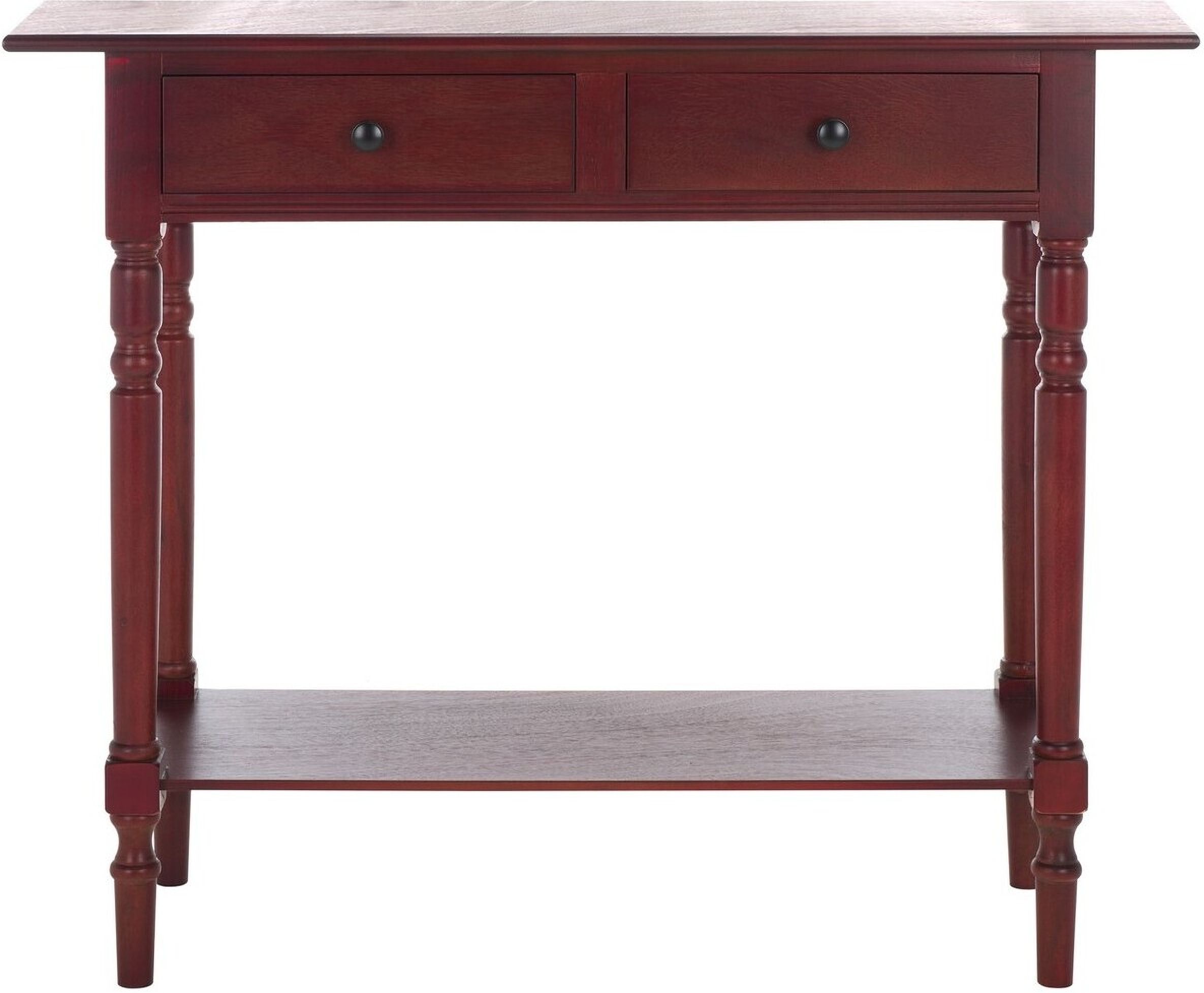 Rosemary Dark Cherry 2-Drawer Console By Safavieh | 1Stopbedrooms intended for Understanding the Rosemary 2 Drawer Console Amh5705B Its Design and Functionality