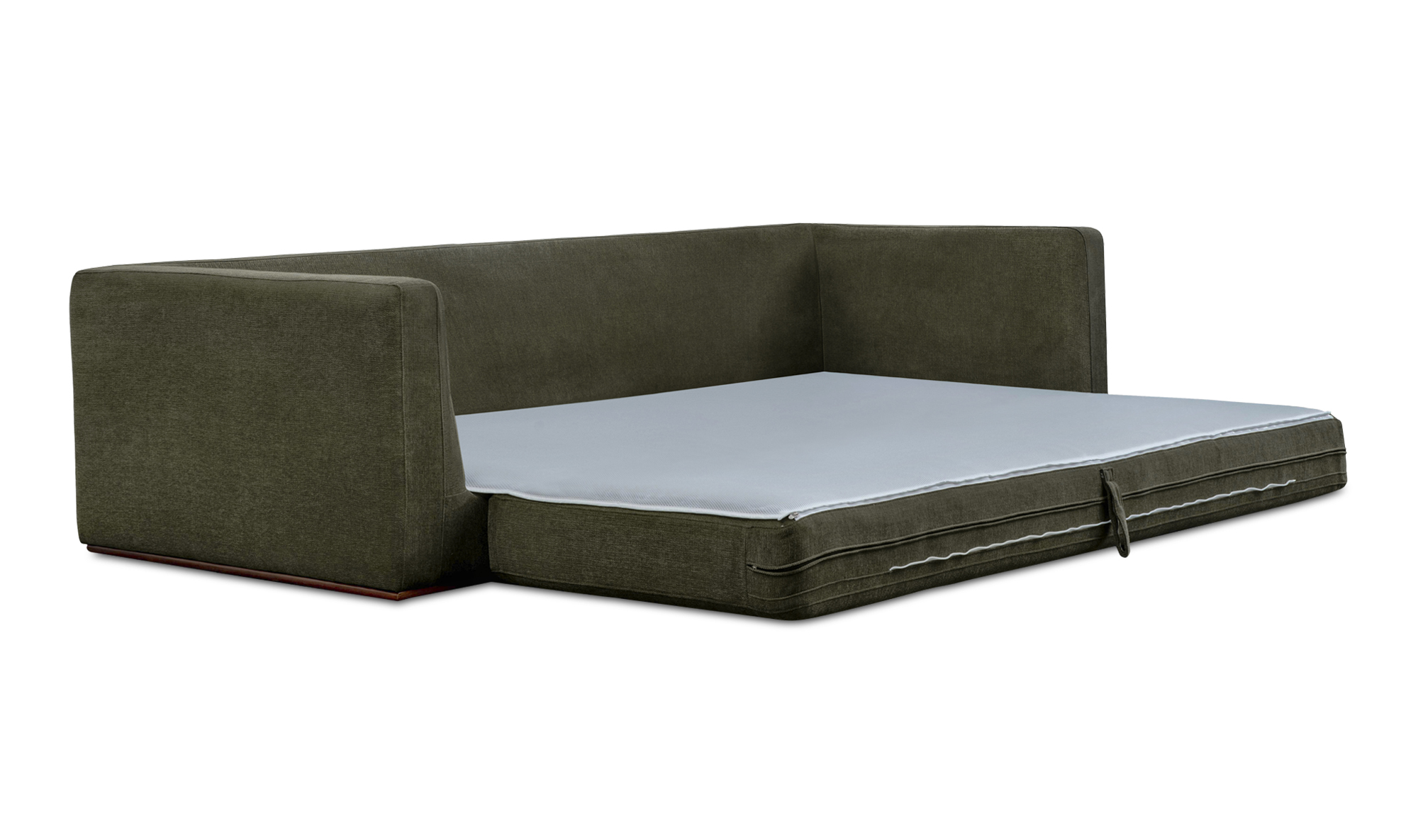 Rue Dark Green Sleeper Sofa - Kfrooms intended for Rue Sofa Bed, Green