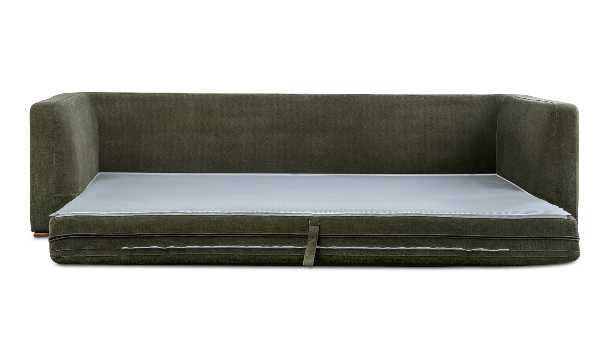 Rue Dark Green Sleeper Sofa - Kfrooms intended for Rue Sofa Bed, Green