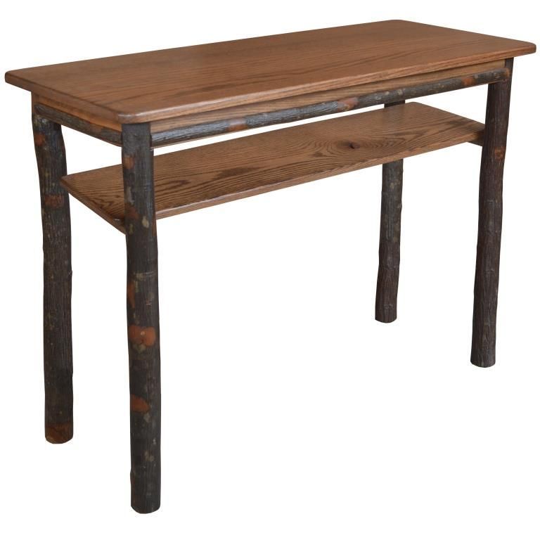 Rustic Hickory Console Hallway Table for Hickory Console Table, Rustic Hickory