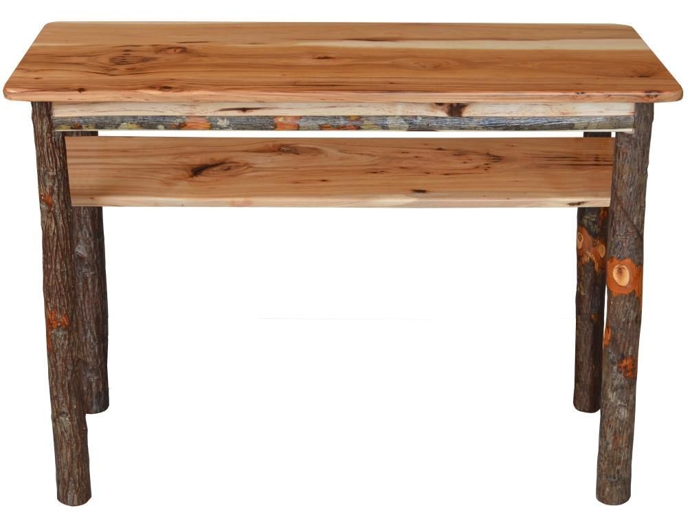 Rustic Hickory Console Hallway Table regarding Hickory Console Table, Rustic Hickory