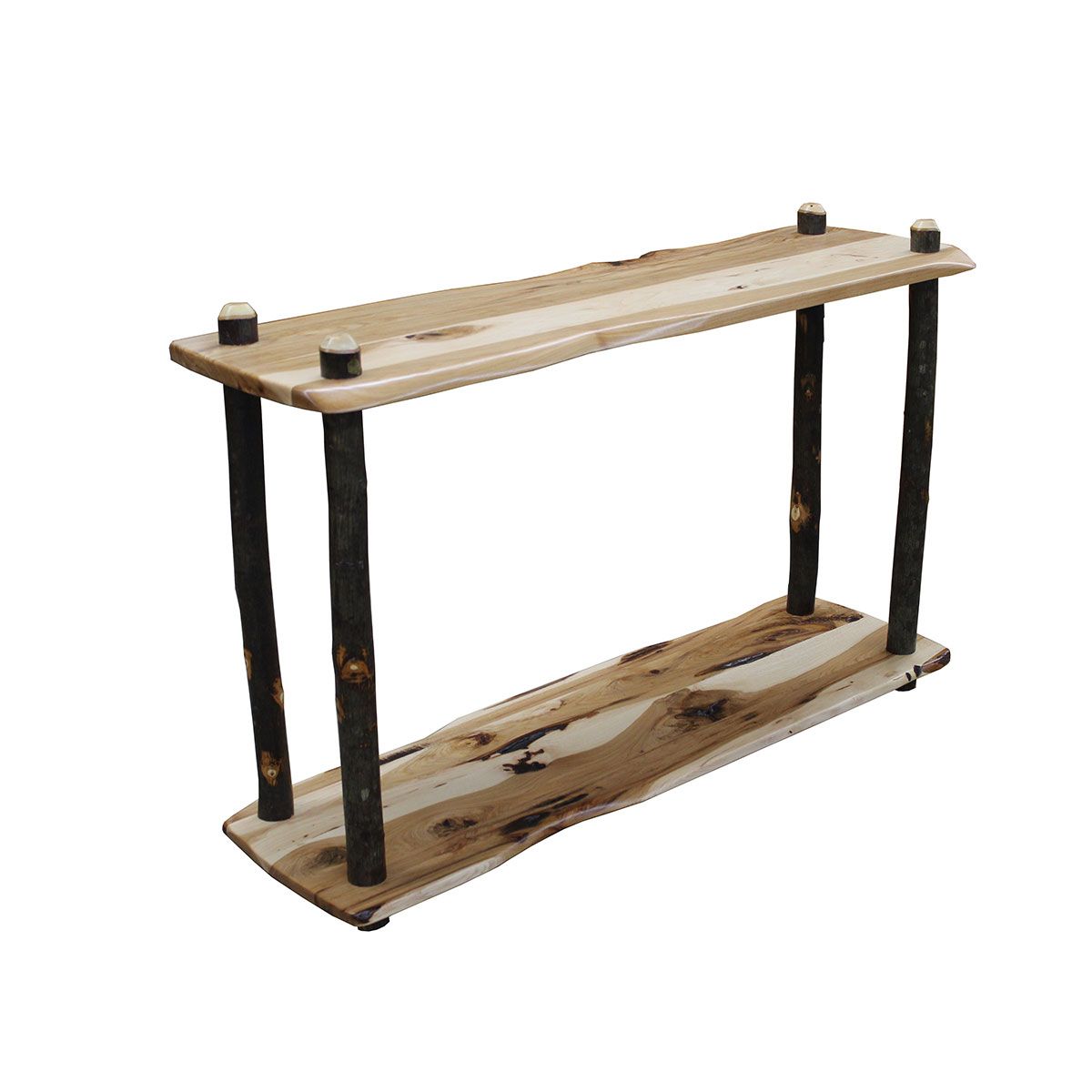 Rustic Hickory Log Sofa Table – Twin Hickory Rustics inside Hickory Console Table, Rustic Hickory