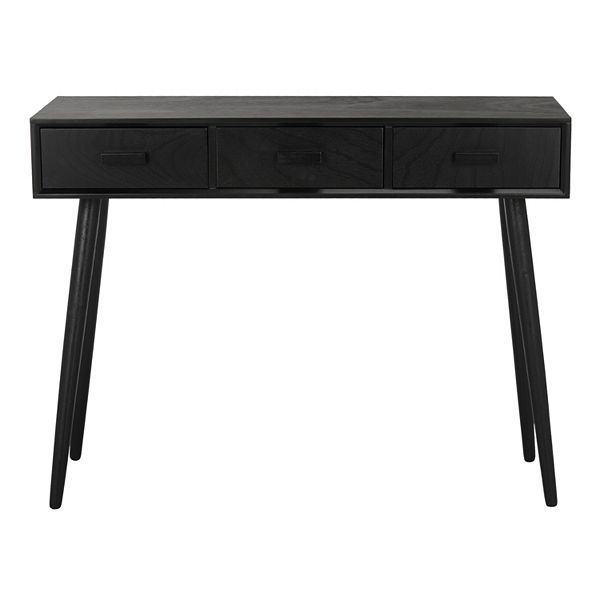 Safavieh Albus 3-Drawer Console Table throughout Safavieh Albus 3-Drawer Console Table, Slate Gray