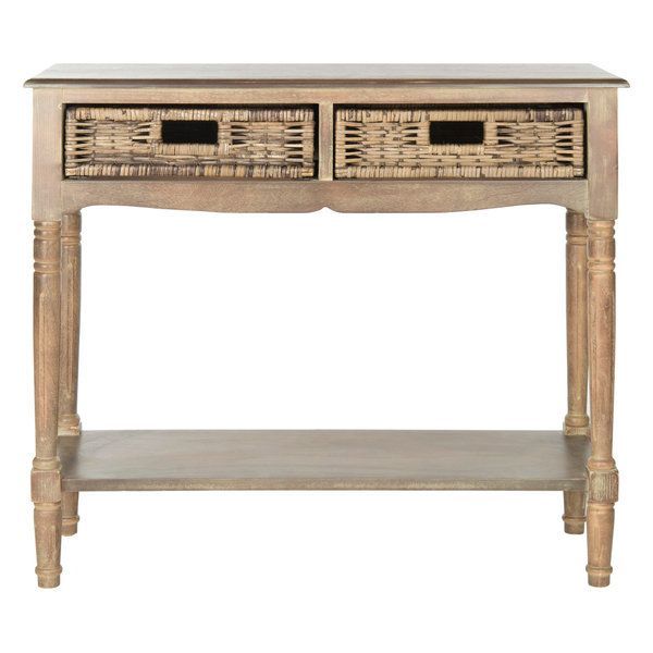 Safavieh Corbin 2-Drawer Console Table - Tropical - Console Tables - By ... with Safavieh Couture Jaylessa 2 Drawer Console Table, Natural