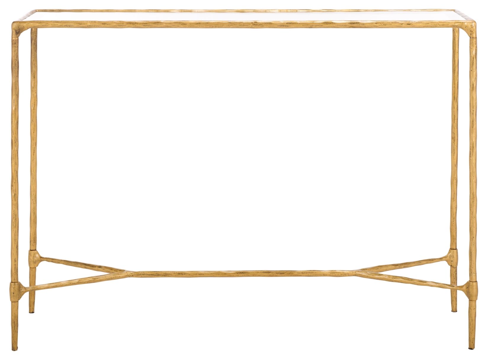 Safavieh Couture - Isabellina Metal Console Table Collection throughout Safavieh Couture Isabellina Metal Console Table, Black / Clear