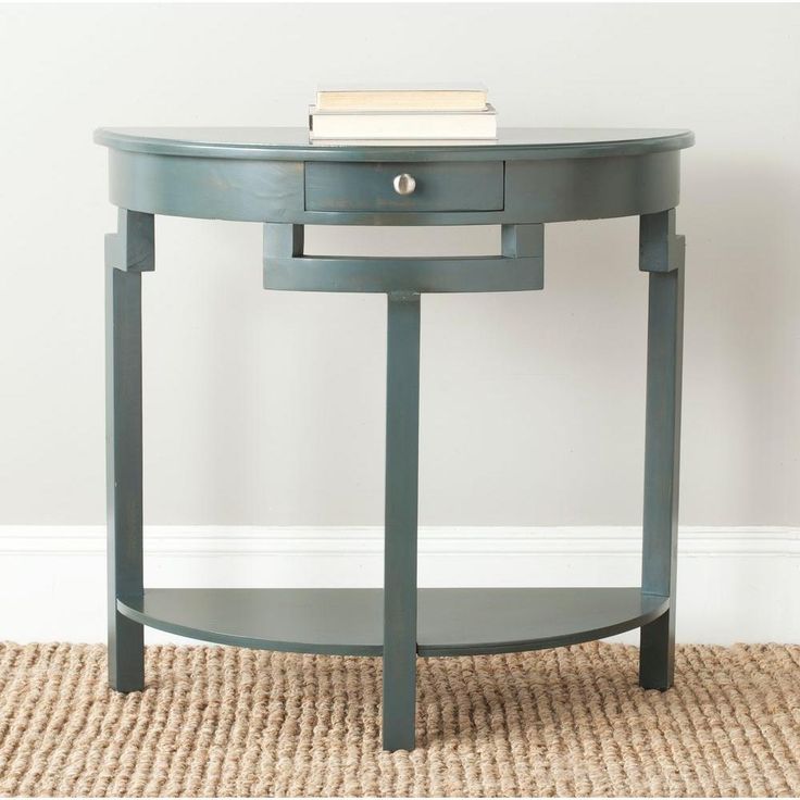 Safavieh Liana 32 In. 1-Drawer Gray Wood Console Table Amh6623A - The ... with Design Elements That Define the Safavieh Liana Console Table in French Gray