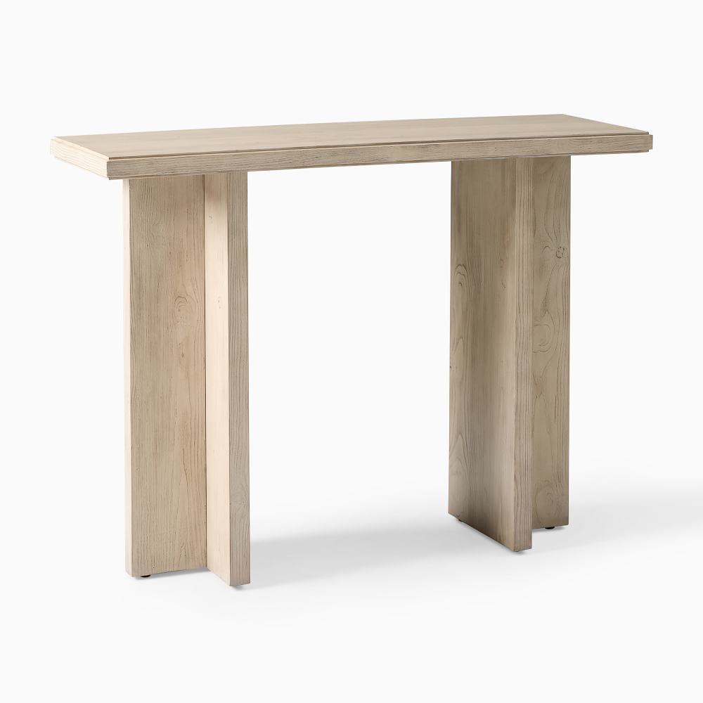 Santa Rosa Driftwood 42 Inch Console Table - West Elm | Havenly within Santa Margherita 52 Console Table In Natural Finish