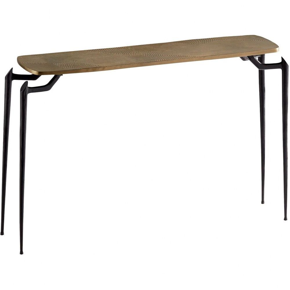 Save 20% • Spiny Leg Black And Gold Metal Console Table with regard to Unveiling the Elegance of Paris Black and Gold Sofa Tables