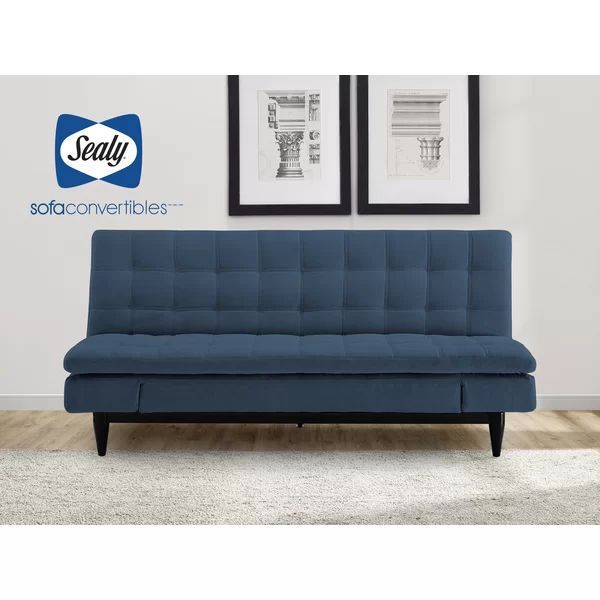 Sealy Sofa Convertibles Montreal Sleeper | Wayfair | Convertible Sofa ... pertaining to How the Sealy TruFit Klein Queen Dropback Sofa Bed Converts Function in Everyday Living