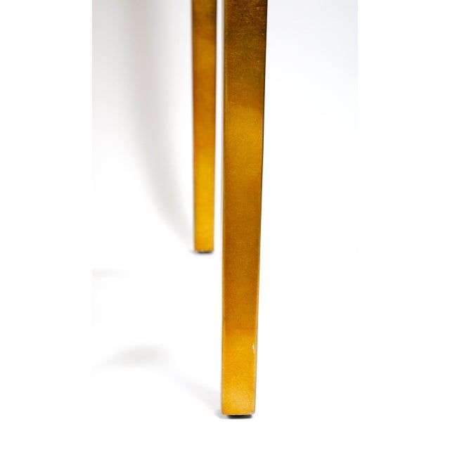 Set Three Mid-Century Modern Lacquered Gold Leaf Nesting Tables | Chairish intended for Understanding the Artistry Behind Gold Lacquer Nesting Tables