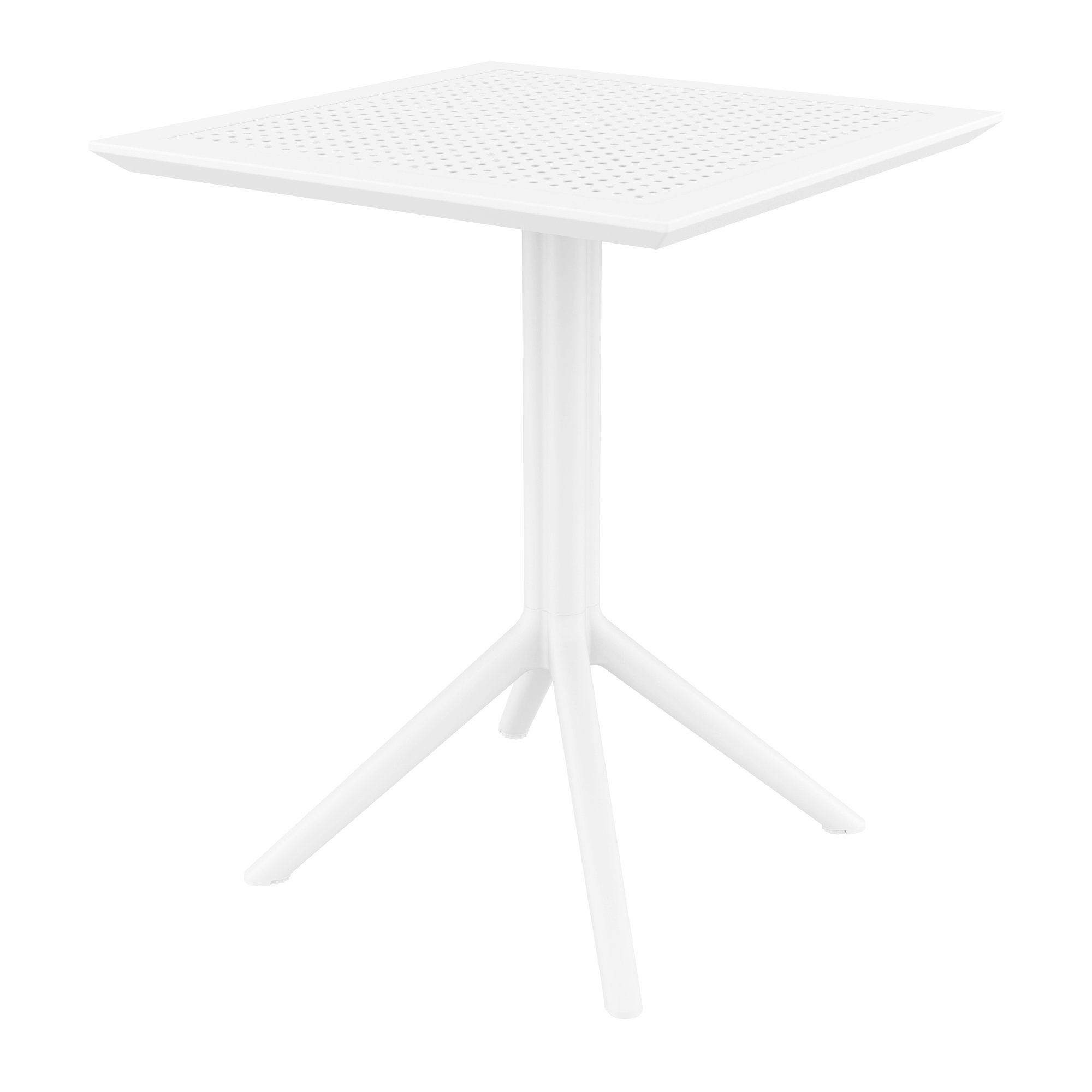 Siesta 24 In. Sky Square Folding Table - White - Walmart.com throughout Discover the Practicality of the Sky 24-Inch Folding Table Black