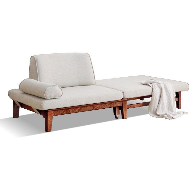 Sitting-Bed Foldable Sofa Oak Solid Wood | Small Apartment Sofa, Walnut ... in The Artisan Craftsmanship Behind Oak Solid Wood Foldable Sofa Manufacturing