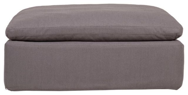 Smart Living Light Grey Ottoman, Belen Kox - Transitional - Footstools ... throughout Smart Living Clay Corner Chair, Belen Kox
