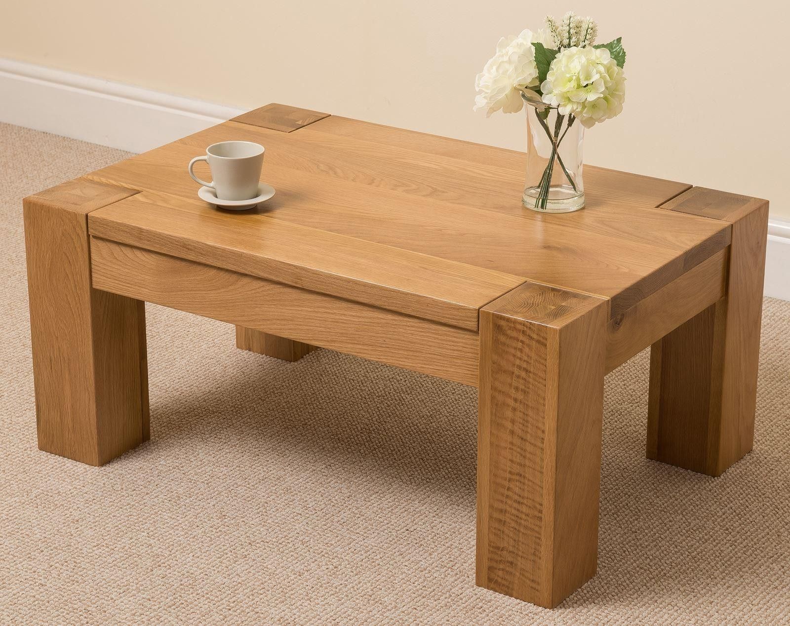 Solid Wood Coffee Table Design Images Photos Pictures throughout Oak Solid Wood Rock Plate Coffee Table, 24X24X15", 28X28X17", Walnut Color