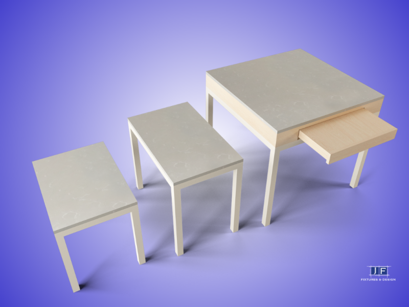 Stone Top Nesting Tables: Stylish & Space-Saving Retail Displays within Beyond Functionality Discover the Artistic Value of Stone Top Nesting Tables