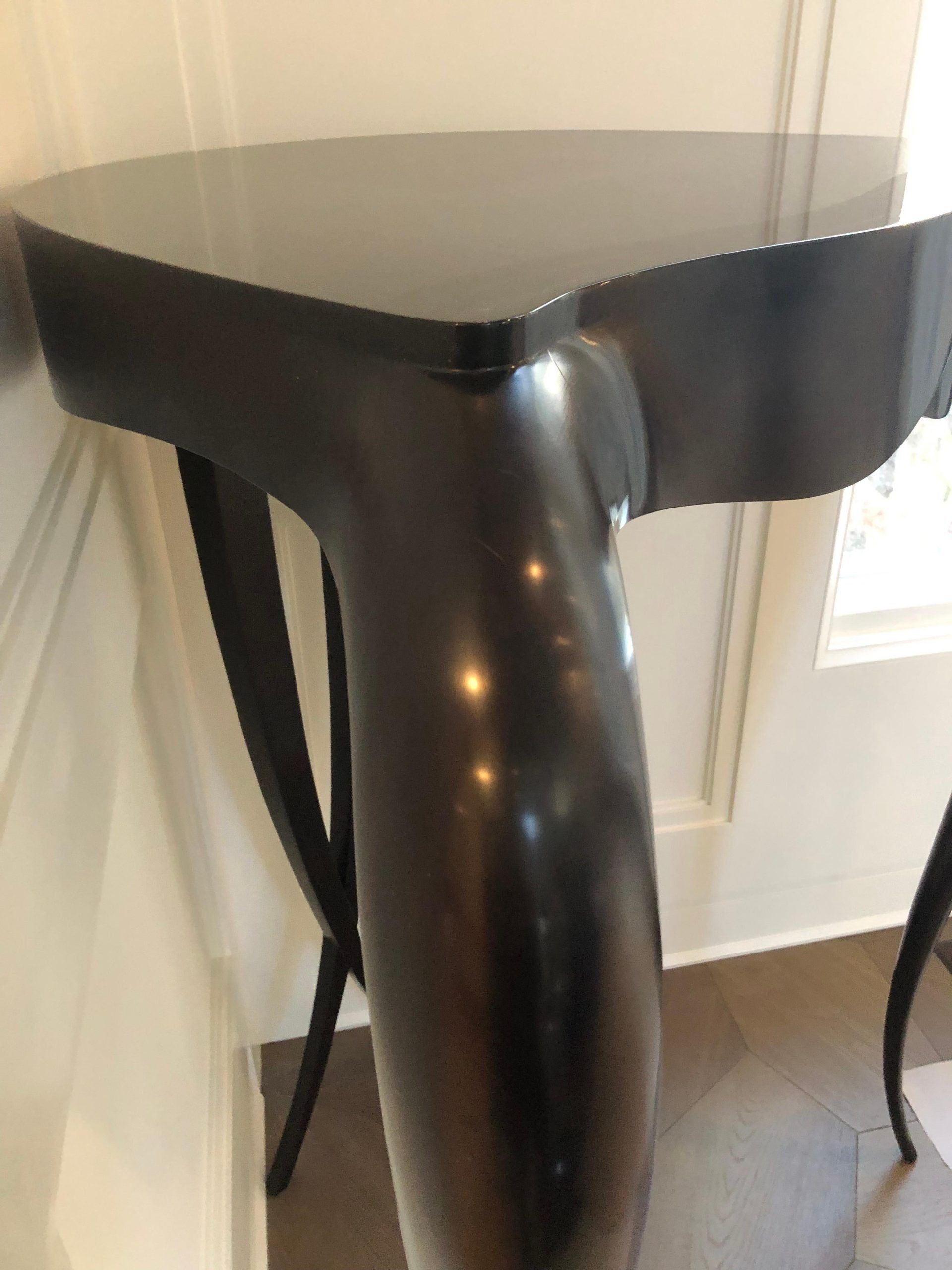 Superbly Stylish Curvaceous Christopher Guy Le Carlton Console Pedestal Table For Sale At 1Stdibs with Carlton Console Sofa Table