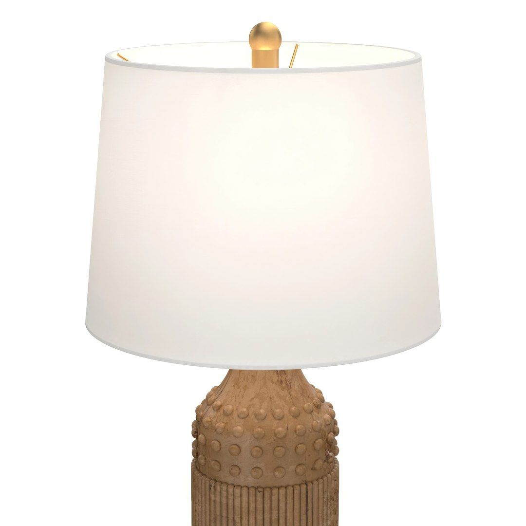 Surya Ltt-002 Lutton Table Lamp Portable Light 3D Model - Turbosquid 2118913 for Surya Selene Eee-002 Table Set, Natural