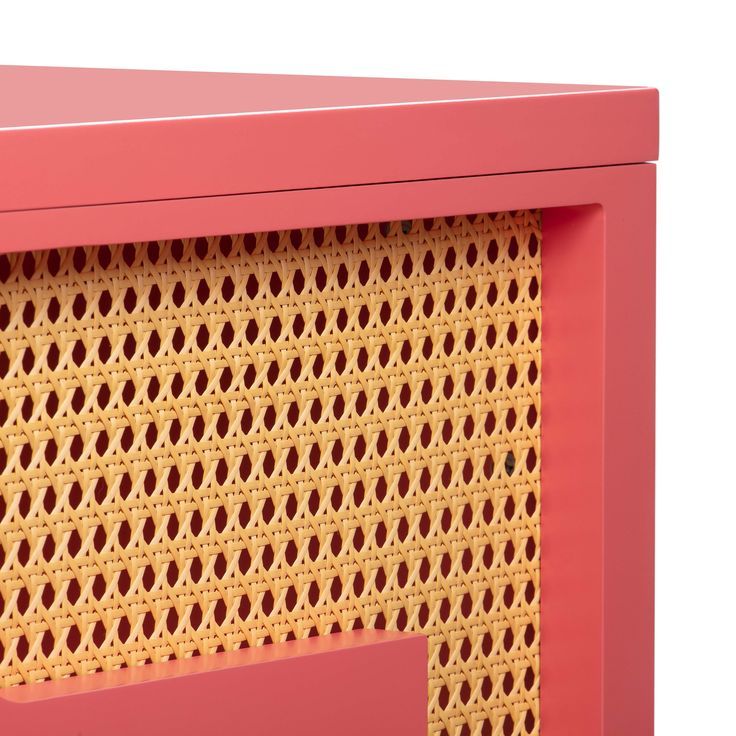 Suzie Coral Pink &amp;amp; Rattan Executive Desk | Executive Desk, Rattan ... pertaining to Suzie Coral Pink &amp;amp; Rattan Console Table