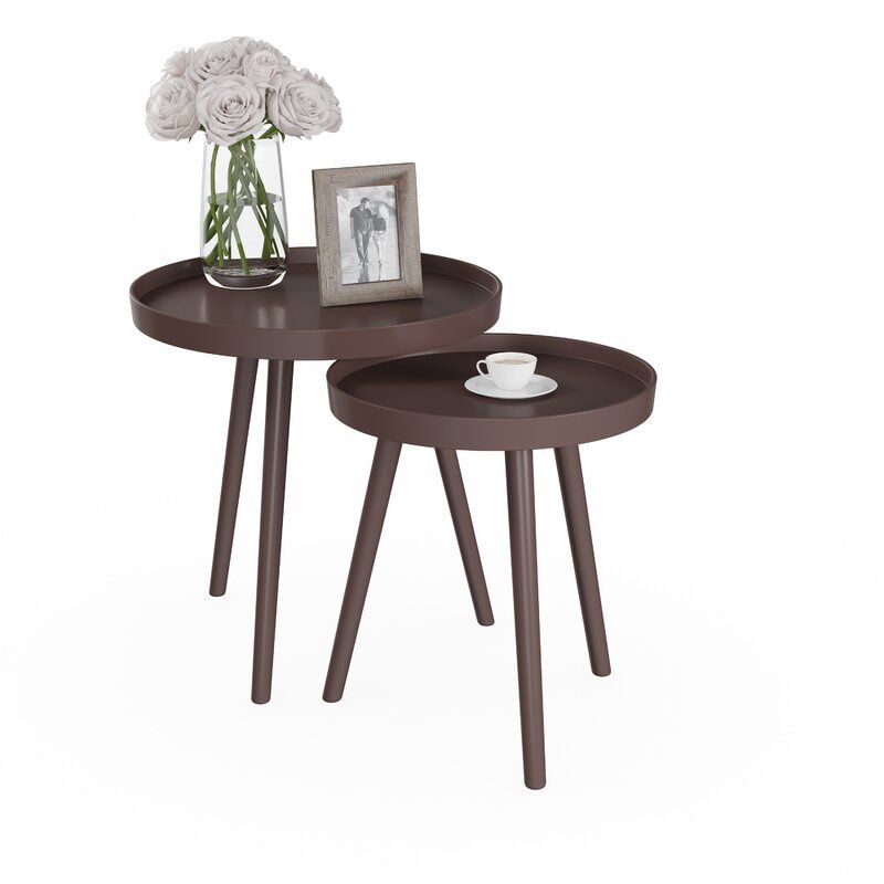 Tall Tray Top 3 Legs Nesting Tables End Table - China Living Room ... in Lavish Home Pair Nesting Accent Tables With Tray Top, Black