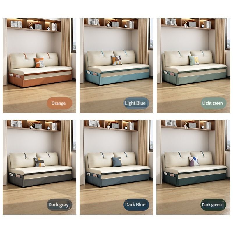 Technology Cloth Sofa Bed Can Be Folded And Dual-Purpose Balcony, Study ... pertaining to Technology Cloth Sofa Bed, Technical Fabric Milky White 50Х37Х27"