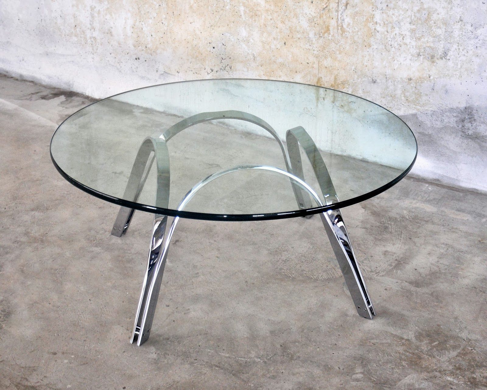 The Best Polished Chrome Round Cocktail Tables regarding Patinoire Round Cocktail Table On Casters - Set Of 2 - Polished Chrome