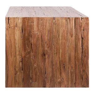 The Twillery Co.® Unadilla 78-Inch Rectangular Reclaimed Teak Waterfall ... within Transform Your Space with the Natural Beauty of Teak Waterfall Nesting Tables