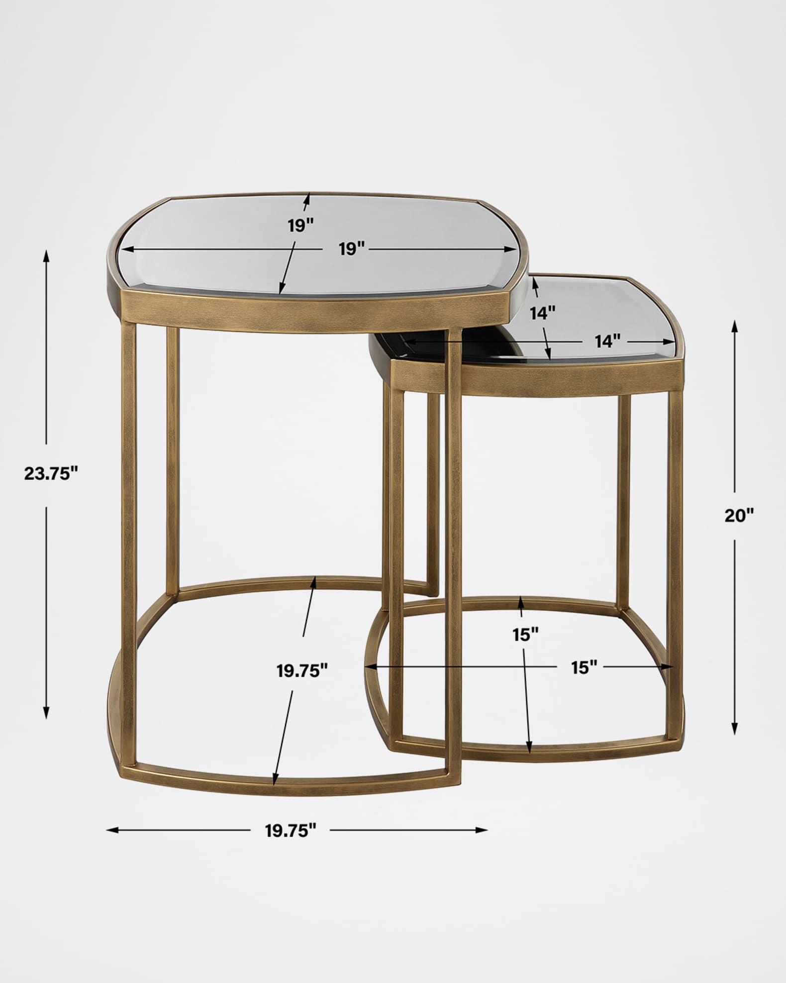 The Uttermost Co Vista Nesting Tables, Set Of 2 | Neiman Marcus regarding Vista Nesting Tables, S/2