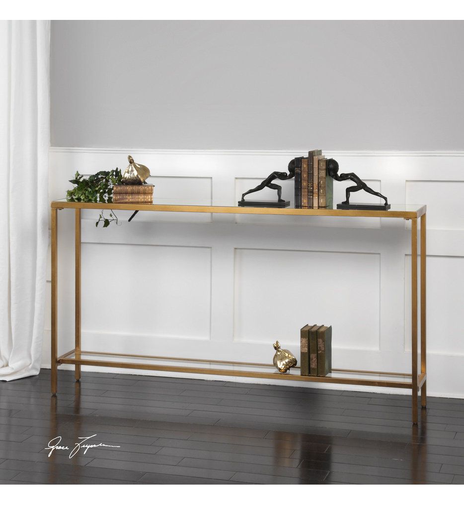 Uttermost - 24685 - Hayley Accent Table | Lamps.com within Uttermost 24685 Hayley - 60 Inch Console Table