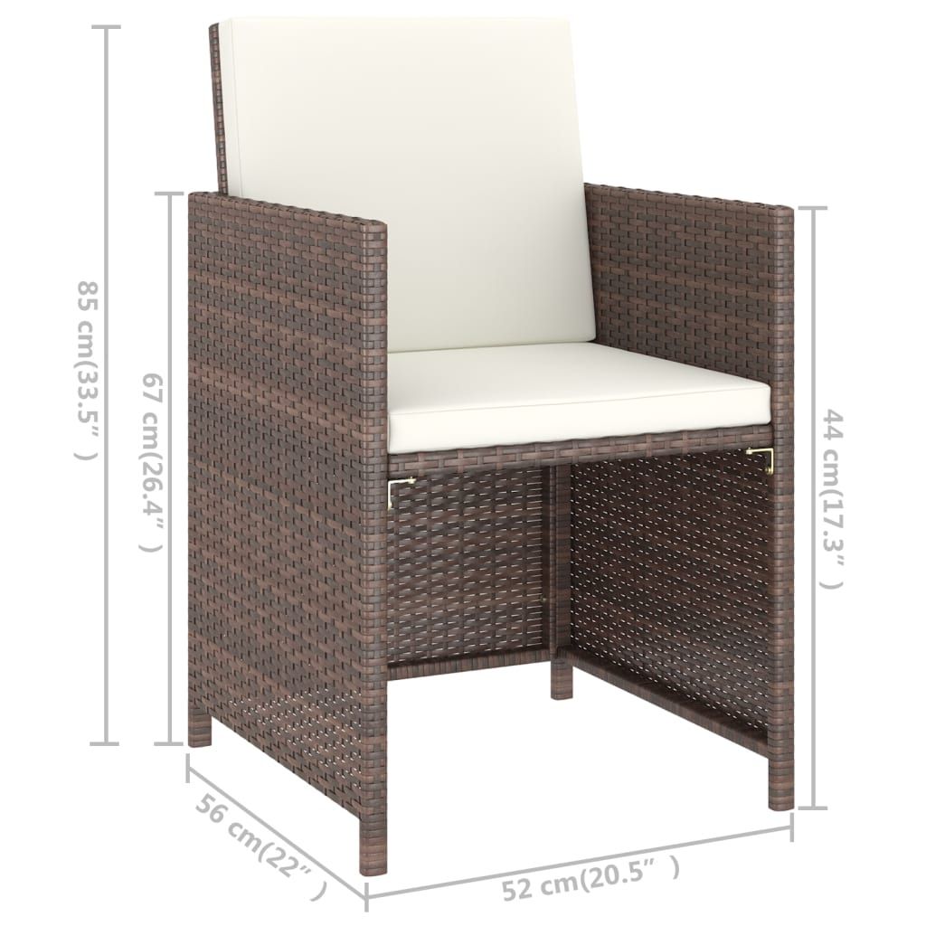Vidaxl 6 Piece Patio Dining Set With Cushions Poly Rattan Brown ... with Choosing the right patio furniture for year-round outdoor entertaining
