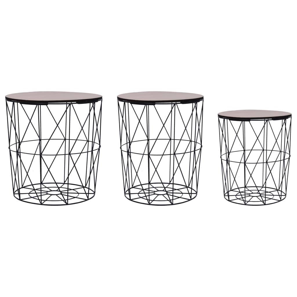 Vidaxl Coffee Table 3 Pcs Round End Table Sofa Table Living Room ... regarding Vidaxl Coffee Table 4 Pcs Round End Sofa Table Living Room Furniture Black