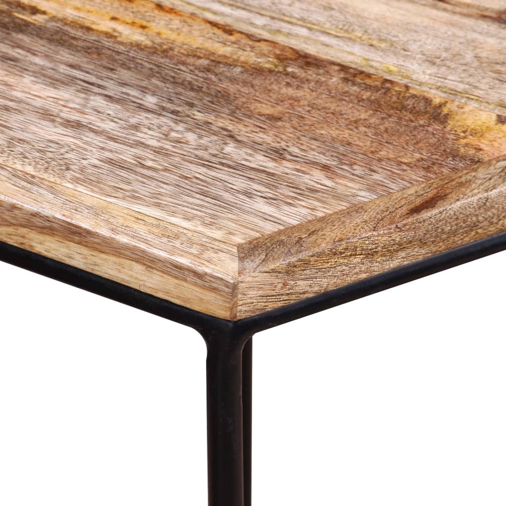 Vidaxl Coffee Table Solid Mango Wood 56X48X40 Cm - Wood Factory Furniture for Vidaxl Coffee Table Mango Wood Solid Mango Wood, Iron Medium Modular