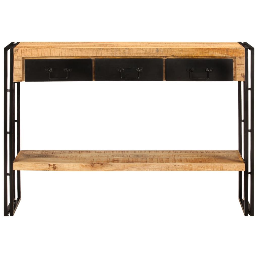 Vidaxl Console Table 110X30X76 Cm Solid Wood Mango | Vidaxl.com.au in Vidaxl Console Table White And Brown 43.3X13.7X29.5 Solid Mango Wood, 247737